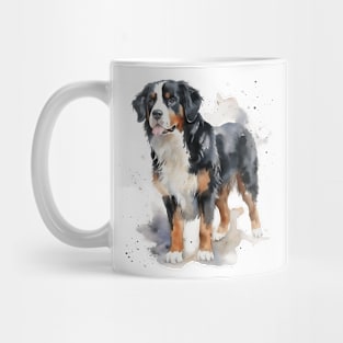Bernese Mountain Dog Watercolor Style Mug